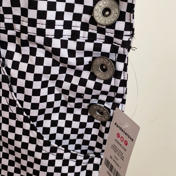 Black and white checkered overalls BNWT - Picture 4 of 9